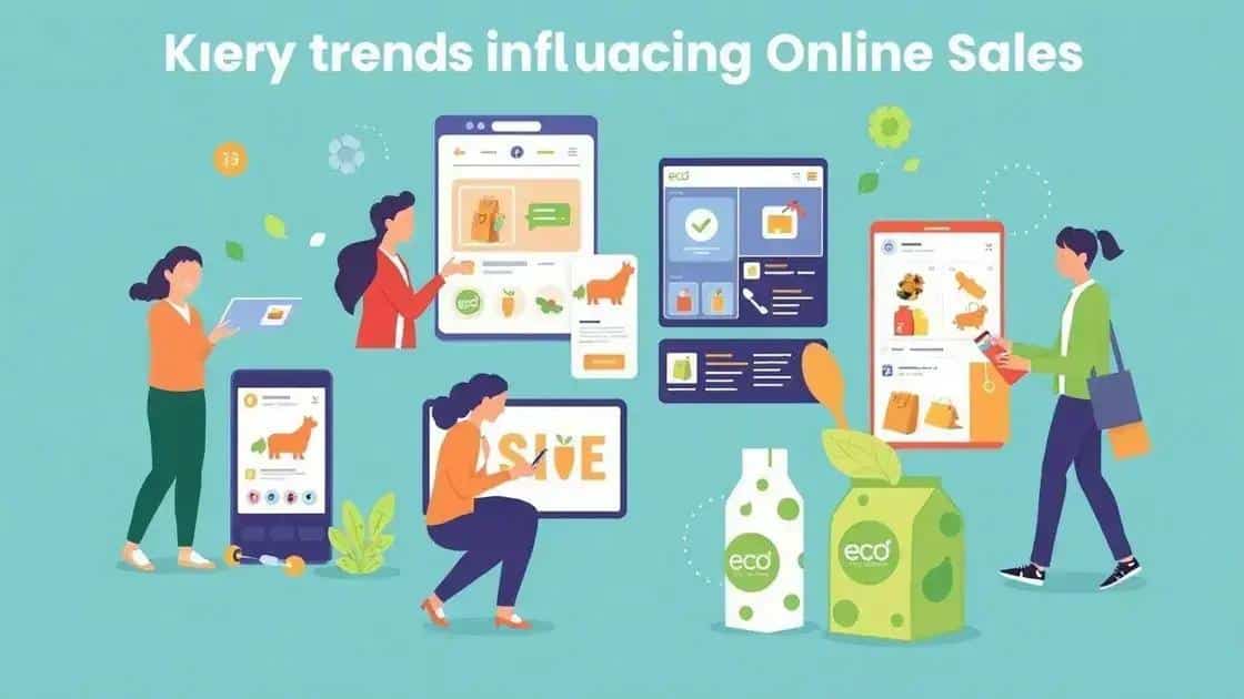 Key trends influencing online sales