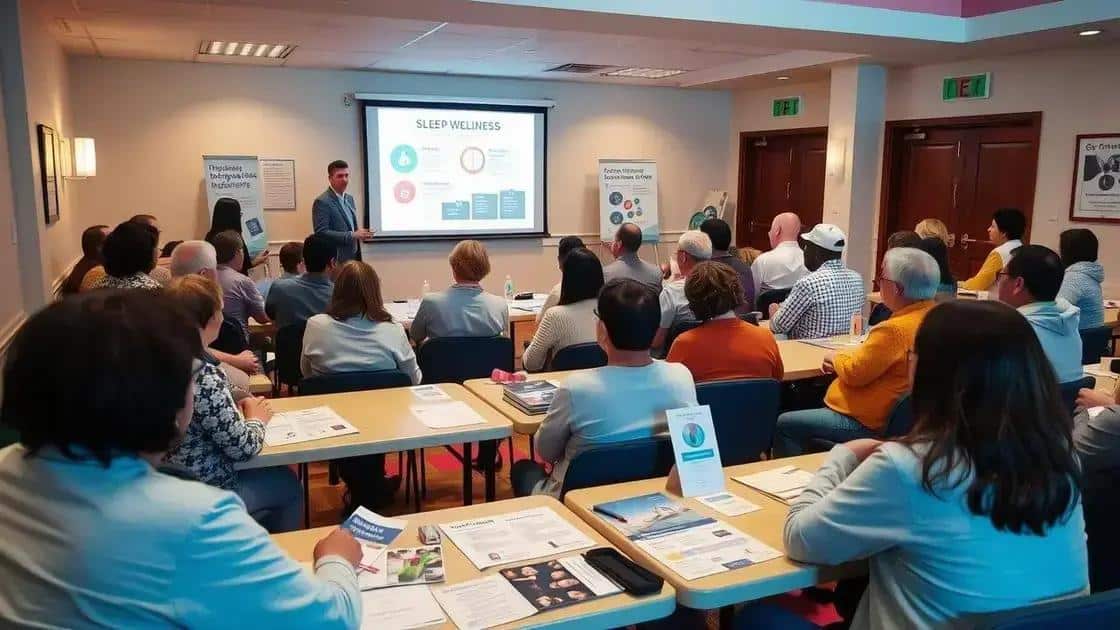 Community programs promoting sleep wellness