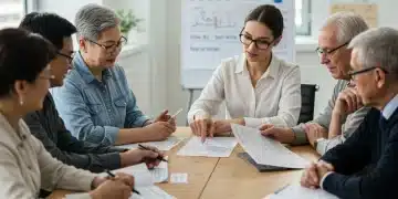 People discussing 2025 disability benefits with an advisor