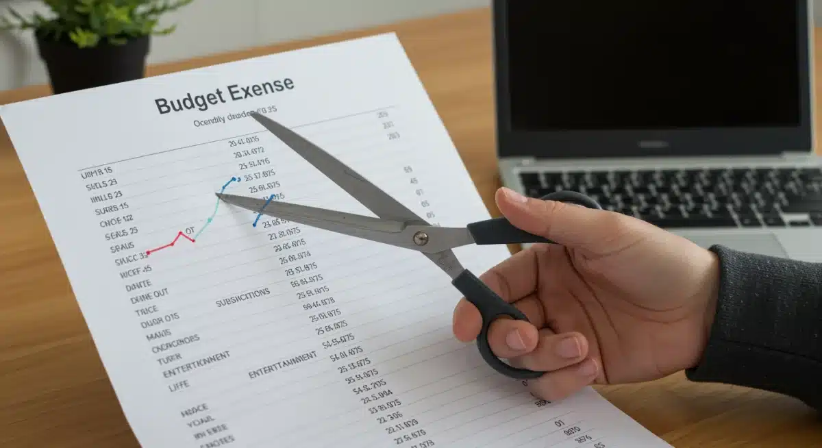 Cutting unnecessary expenses from a budget