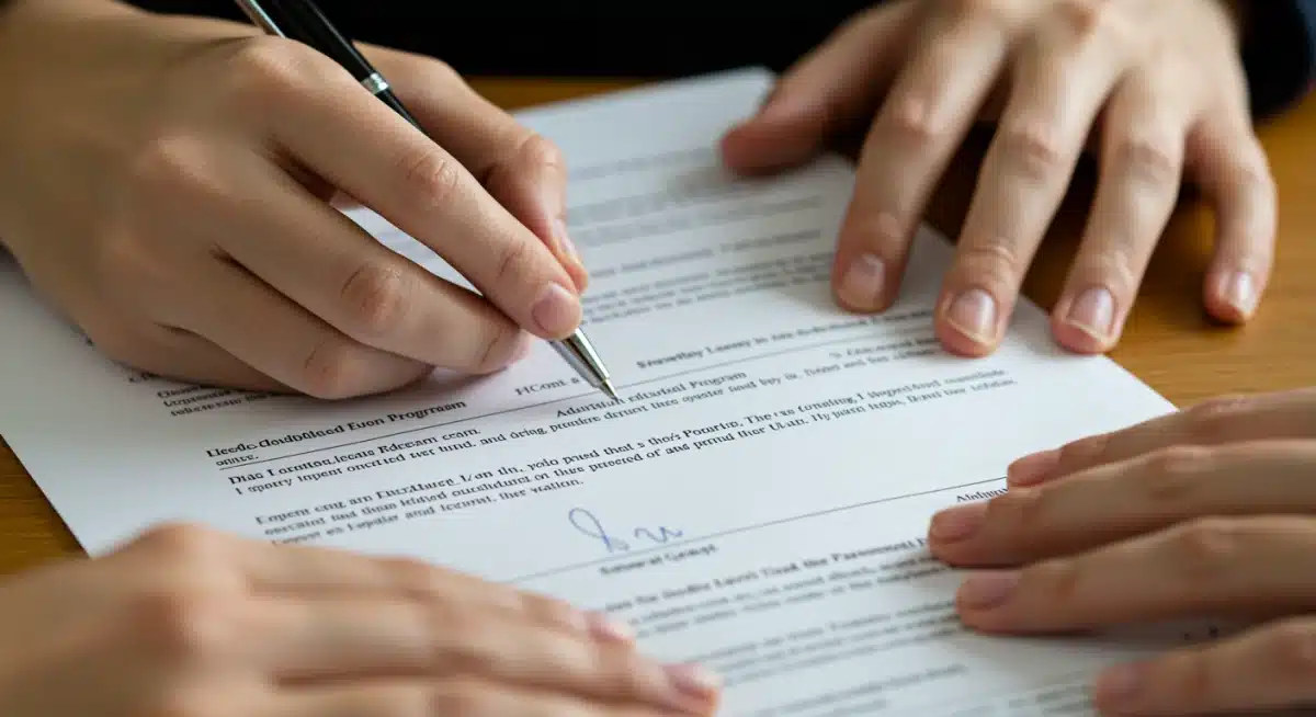 Signing an Individualized Education Program (IEP) document