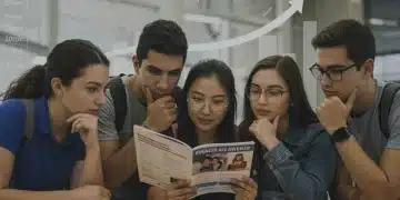 Students contemplating financial aid amidst rising tuition costs