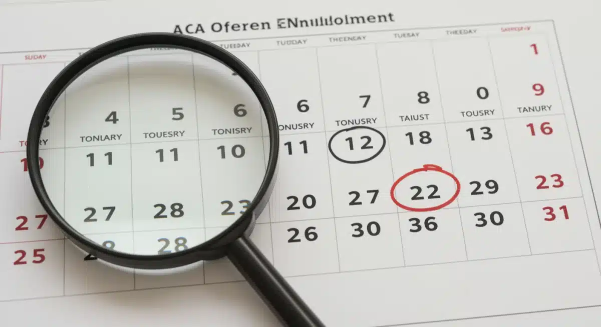 Calendar highlighting critical ACA Open Enrollment dates for 2026.