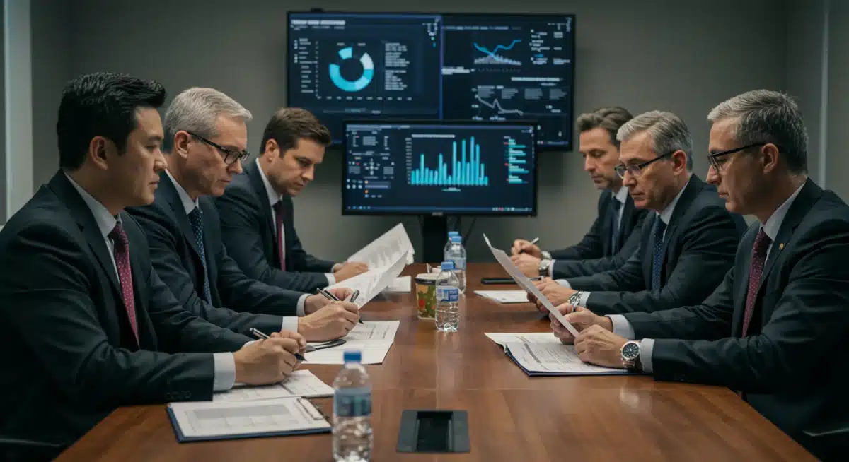 Law enforcement and regulatory officials discussing fraud detection strategies