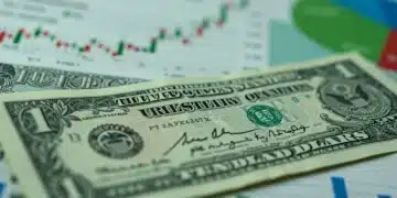 US Treasury Bond Certificate with Financial Charts