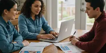 Family completing 2026 FAFSA application on a laptop