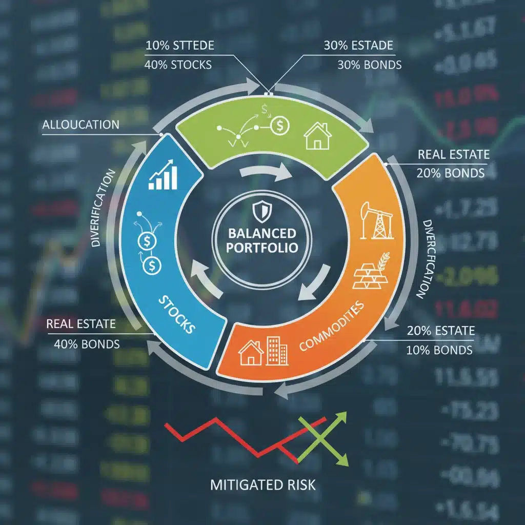 Diversified investment portfolio chart