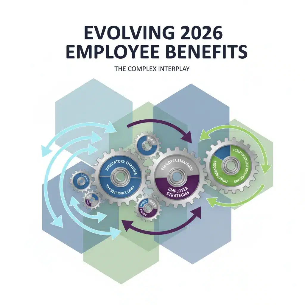 Interconnected gears symbolizing evolving employee benefits regulations