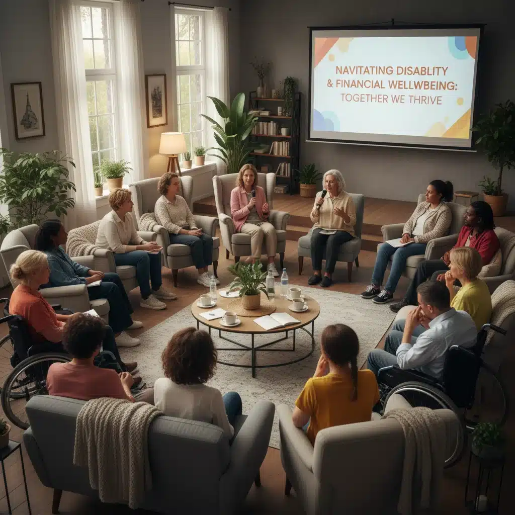 Support group for individuals navigating disability and financial challenges.