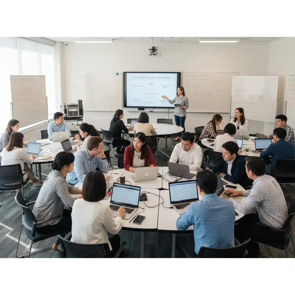 K-12 educators collaborating on AI integration professional development