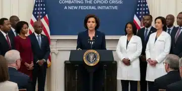 President announcing 2026 opioid crisis initiative at White House briefing