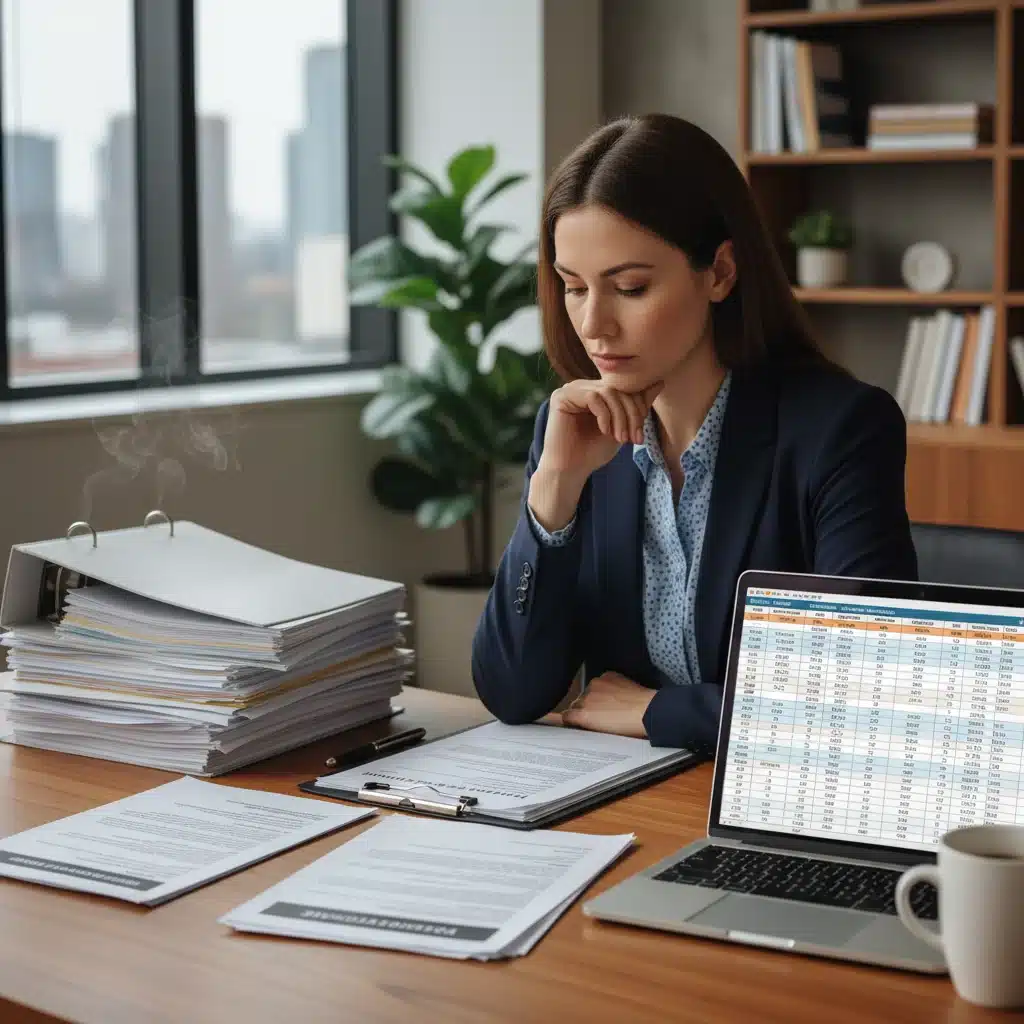HR professional reviewing employee benefits for federal health mandate compliance