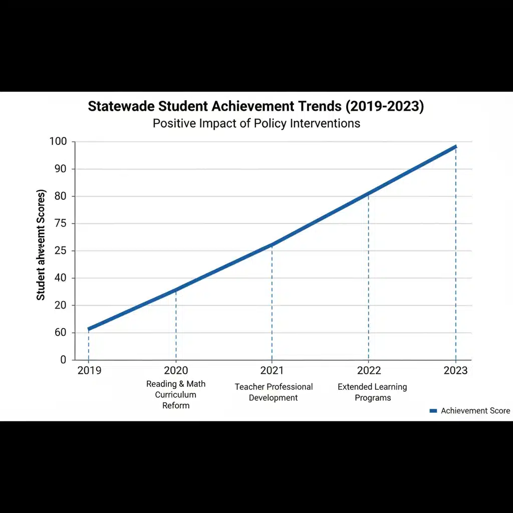 Student achievement scores rising due to policy interventions