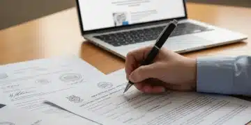 Person filling out a special education grant application form, emphasizing the funding process.